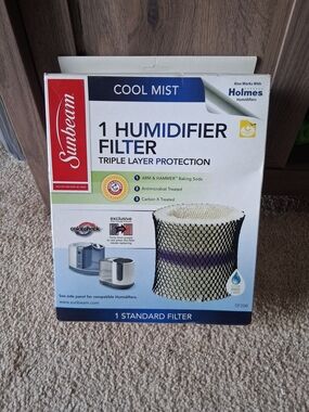 Sunbeam Cool Mist Humidifier Filter Triple Layer Protection SF206